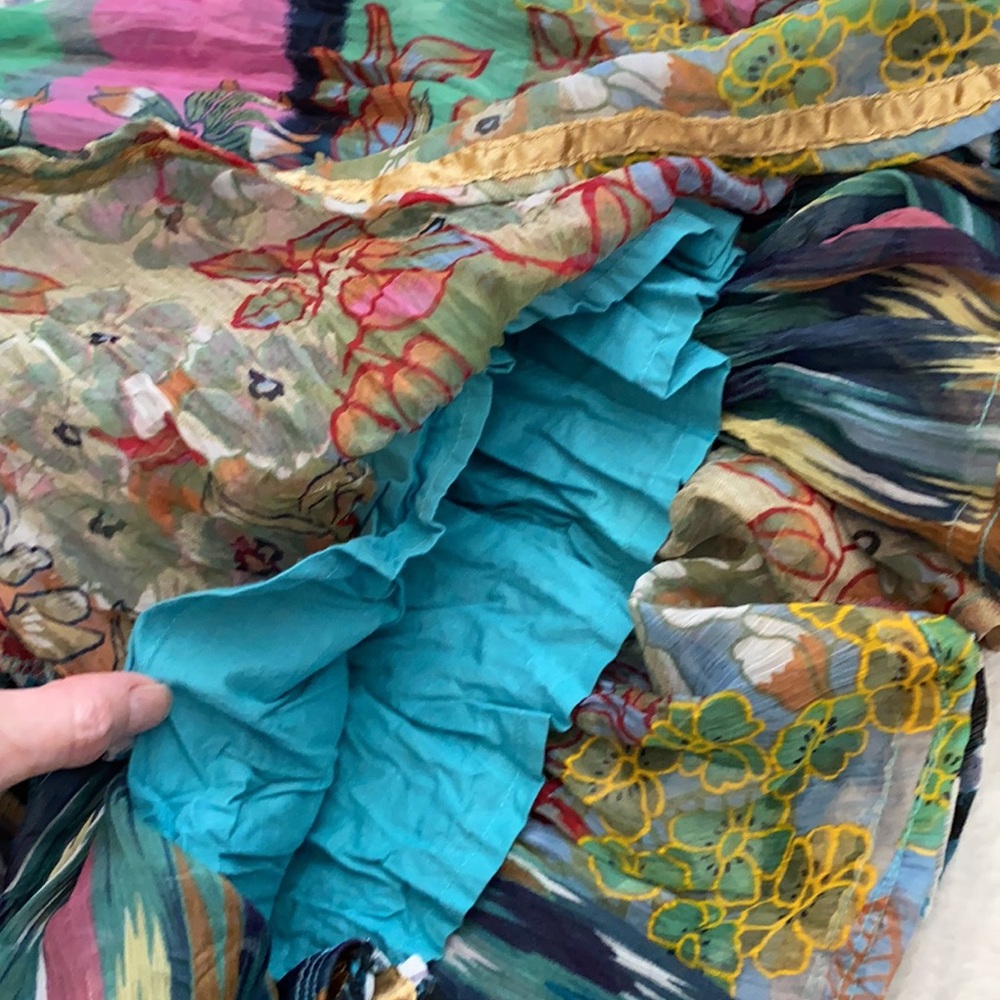 Soft Surroundings | Flowy Patchwork Boho Fairy Ga… - image 7